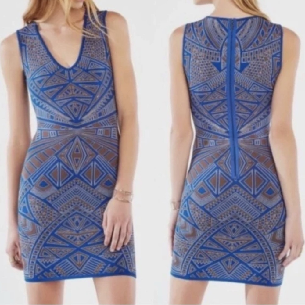 BCBGMaxAzria • Geometric Mini Dress